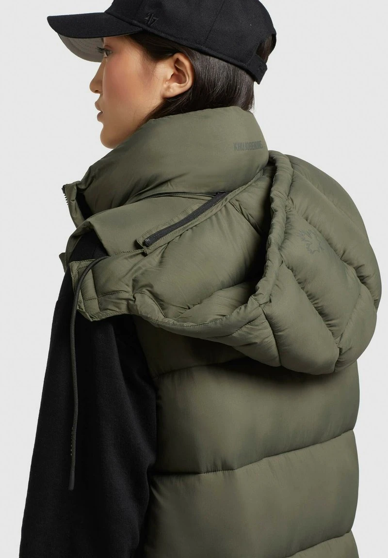 TOURIN MATT - Weste - khaki grün Khujo TOURIN MATT - Weste - Khaki Grün -Khujo 19ca8f5779884b48a0fe761fd3e5303c