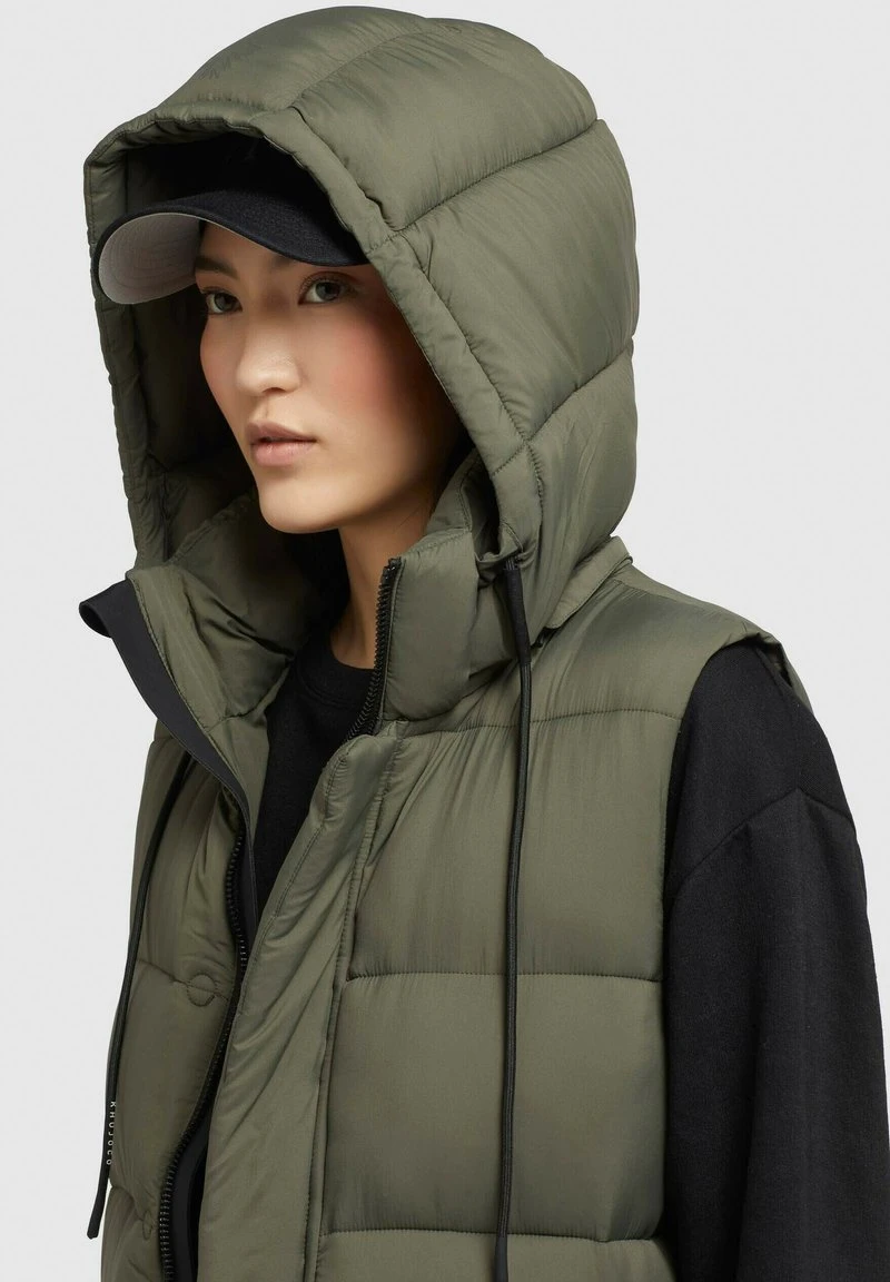 TOURIN MATT - Weste - khaki grün Khujo TOURIN MATT - Weste - Khaki Grün -Khujo 6f86f06635ea4fa8a9de517ec6ef10ad