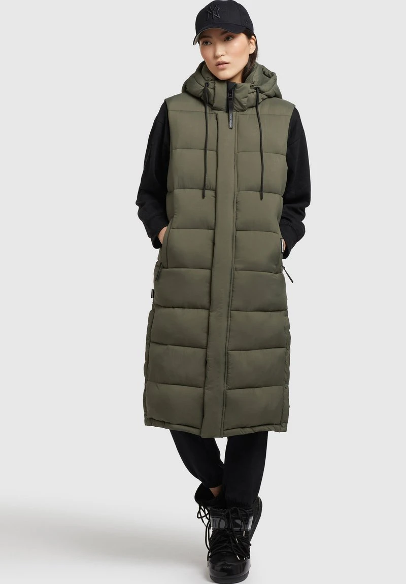 TOURIN MATT - Weste - khaki grün Khujo TOURIN MATT - Weste - Khaki Grün -Khujo 7280009235bb4b2891635b9a26989c74