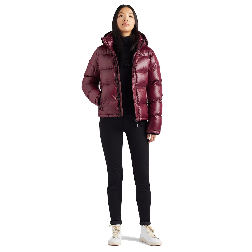 khujo Camille Fake Down Steppjacken Shiny Wine Damen Khujo Camille Fake Down Steppjacken Shiny Wine Damen -Khujo khujo camille fake down 15613k203 664 wine 03 gross