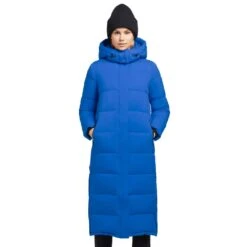 Khujo Emoria Matt Langmantel Cobalt Blue Damen